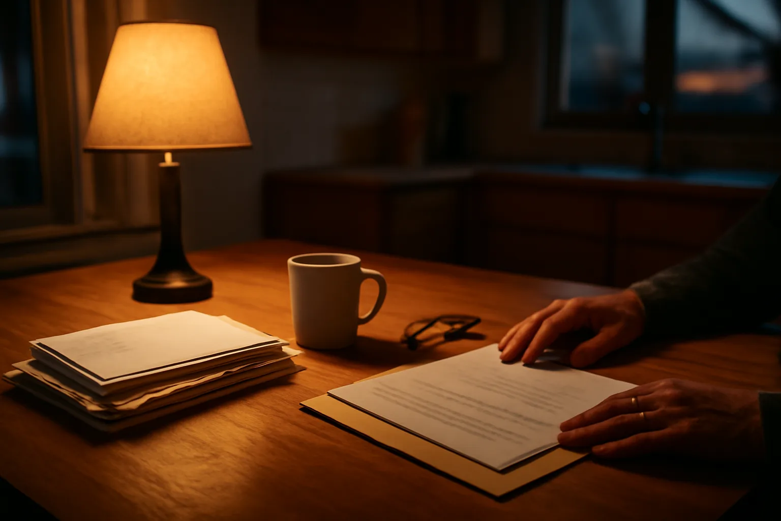 Family kitchen table with paperwork, symbolizing weighing timeshare exit options