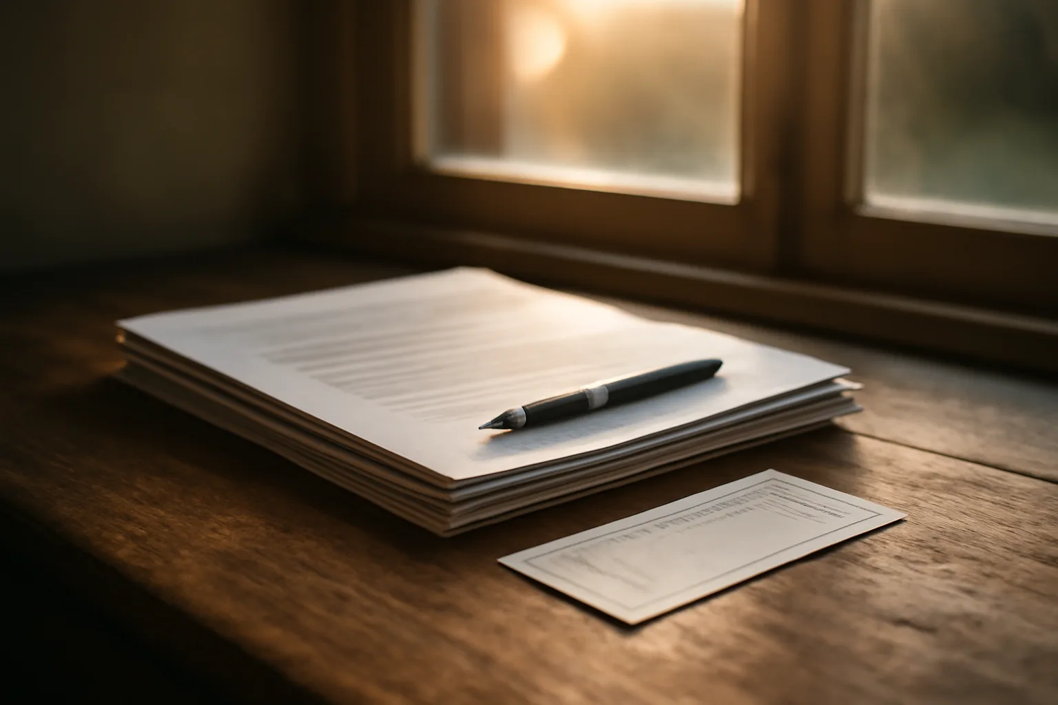 Desk with paperwork and mail receipt representing steps to exit a timeshare