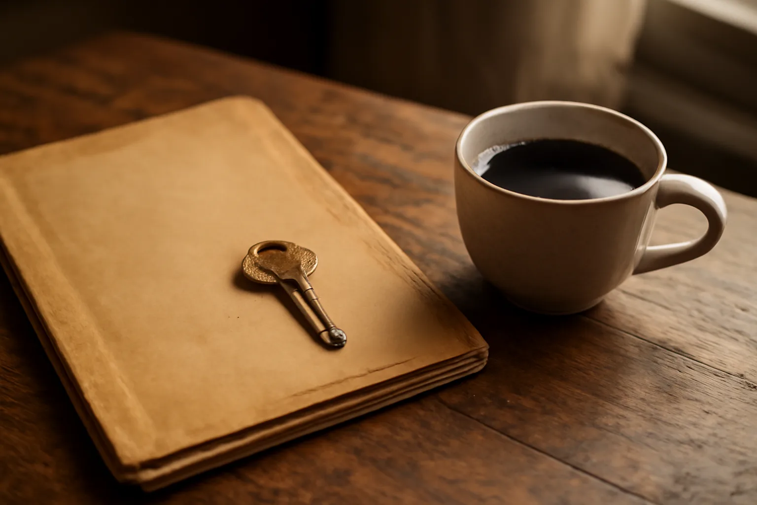 Property documents and a brass key on a desk representing a timeshare deed back decision