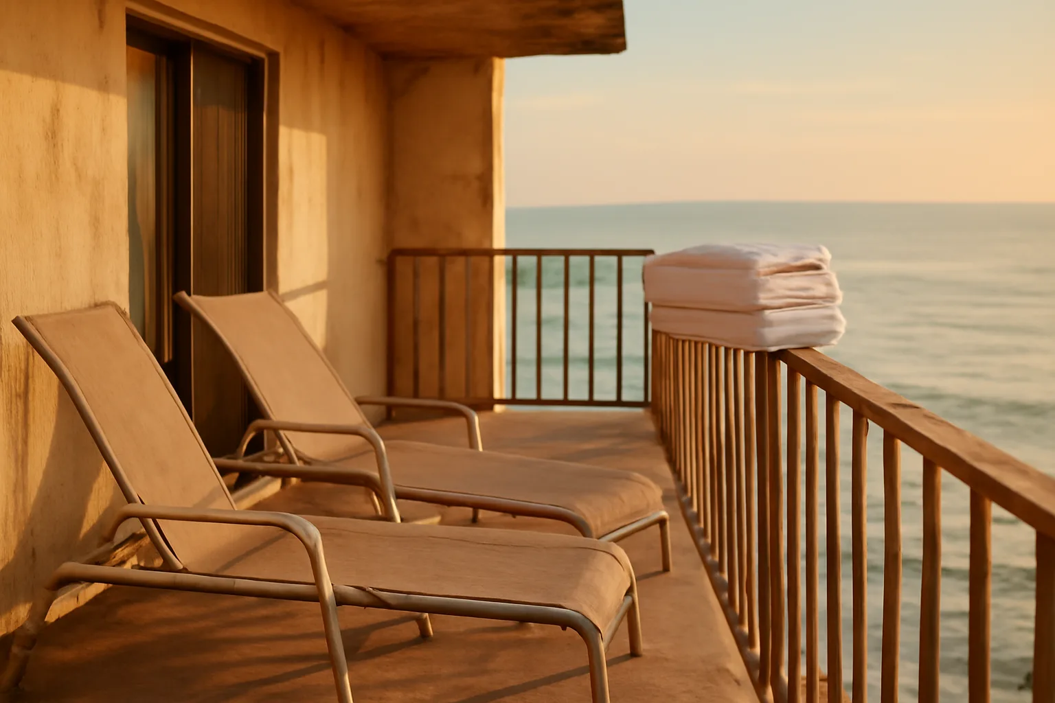 Empty resort balcony at sunset representing a timeshare deed-back program decision