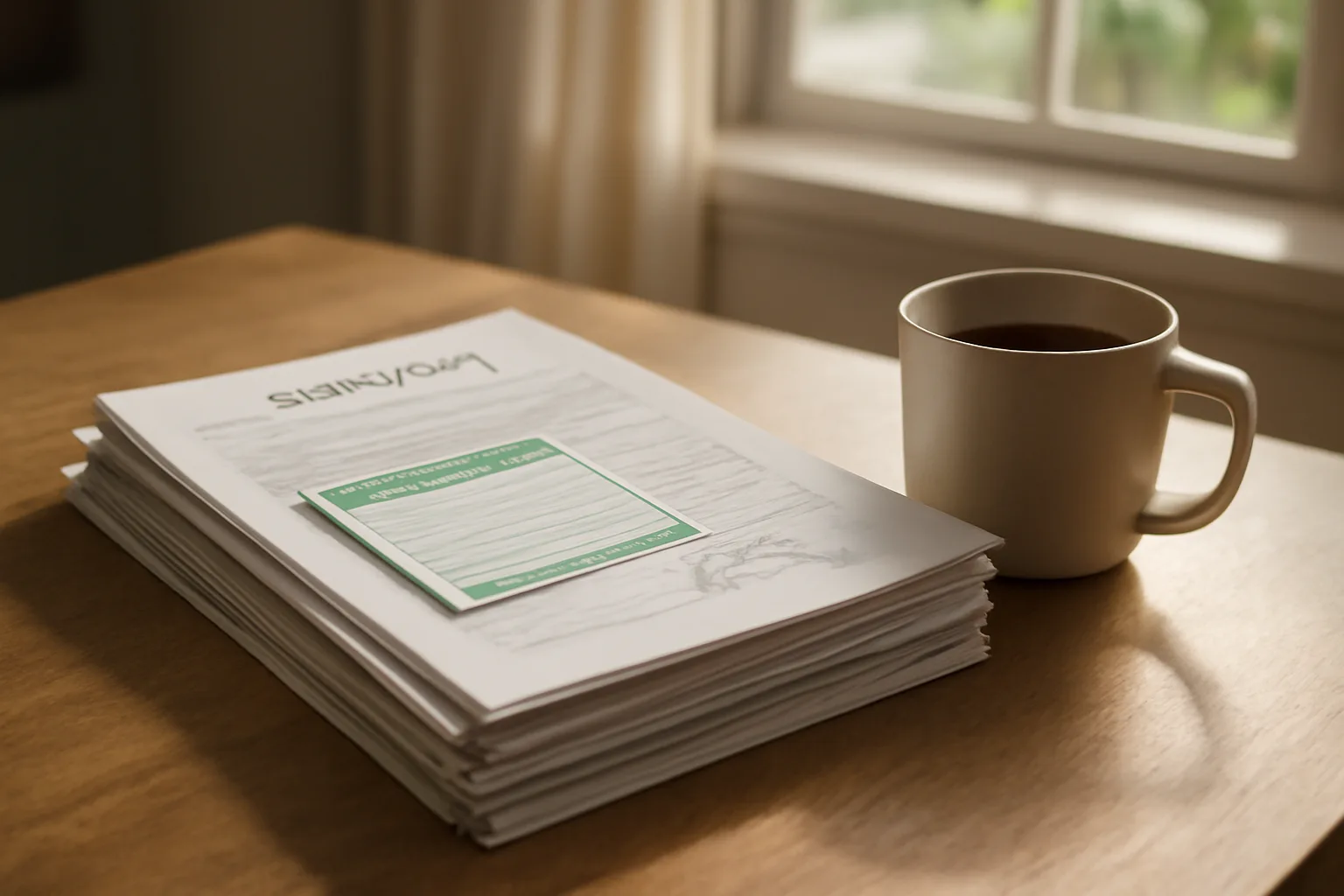 Contract papers and certified mail receipt on a table, representing exiting a Wyndham timeshare
