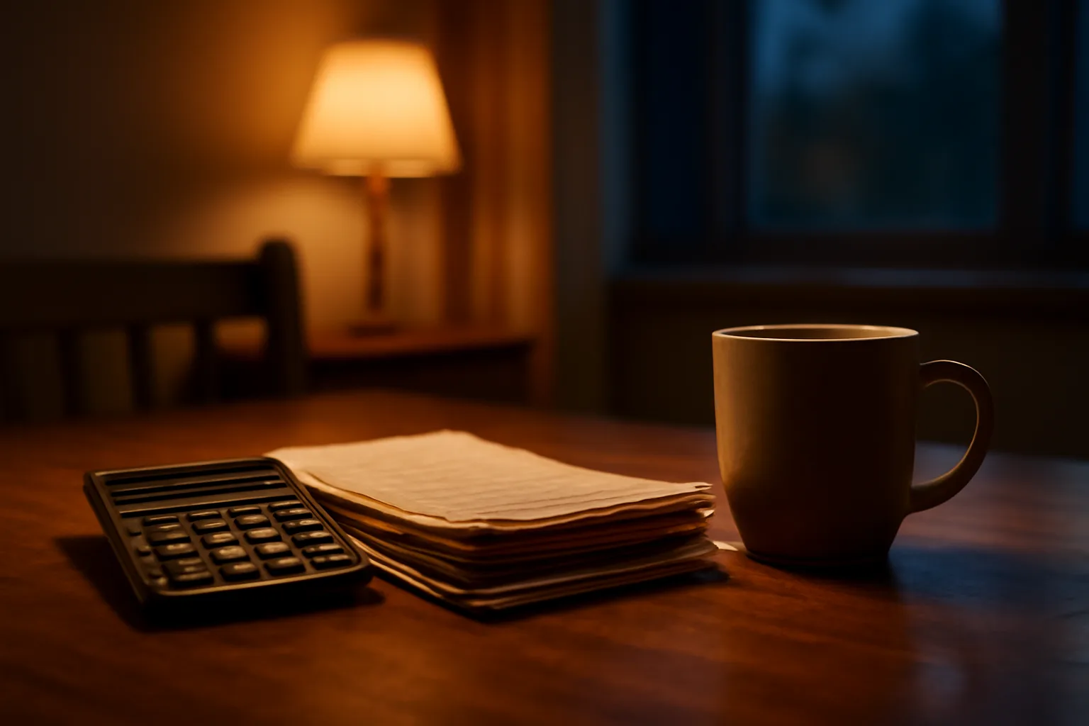 Stack of bills and calculator on a table representing timeshare maintenance fee tax questions
