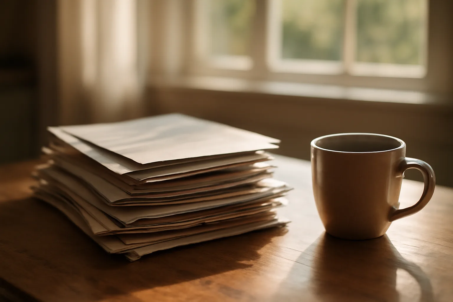 Kitchen table scene suggesting a homeowner reviewing rising timeshare maintenance fees