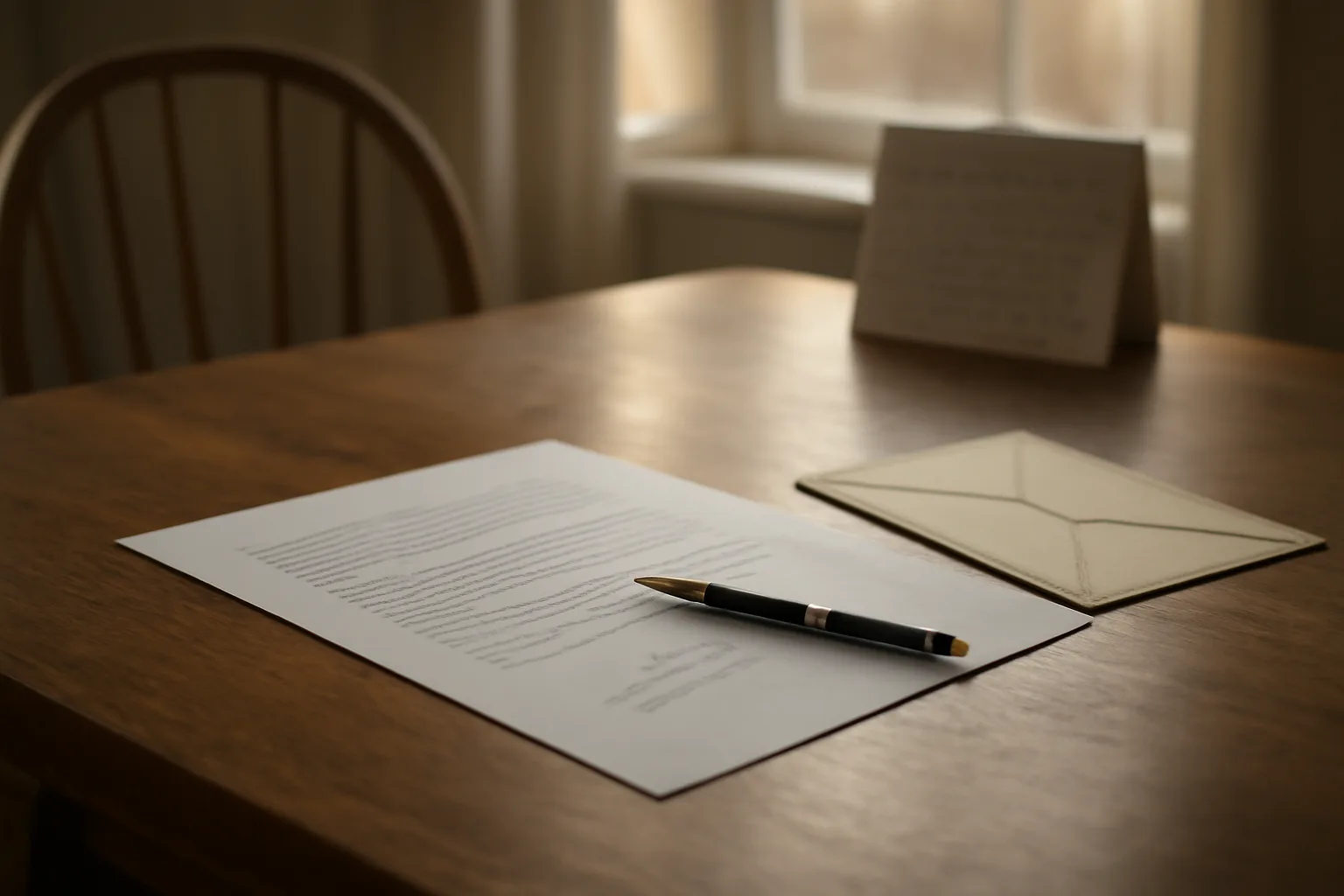 Contract and pen on a table, evoking the timeshare cancellation decision window
