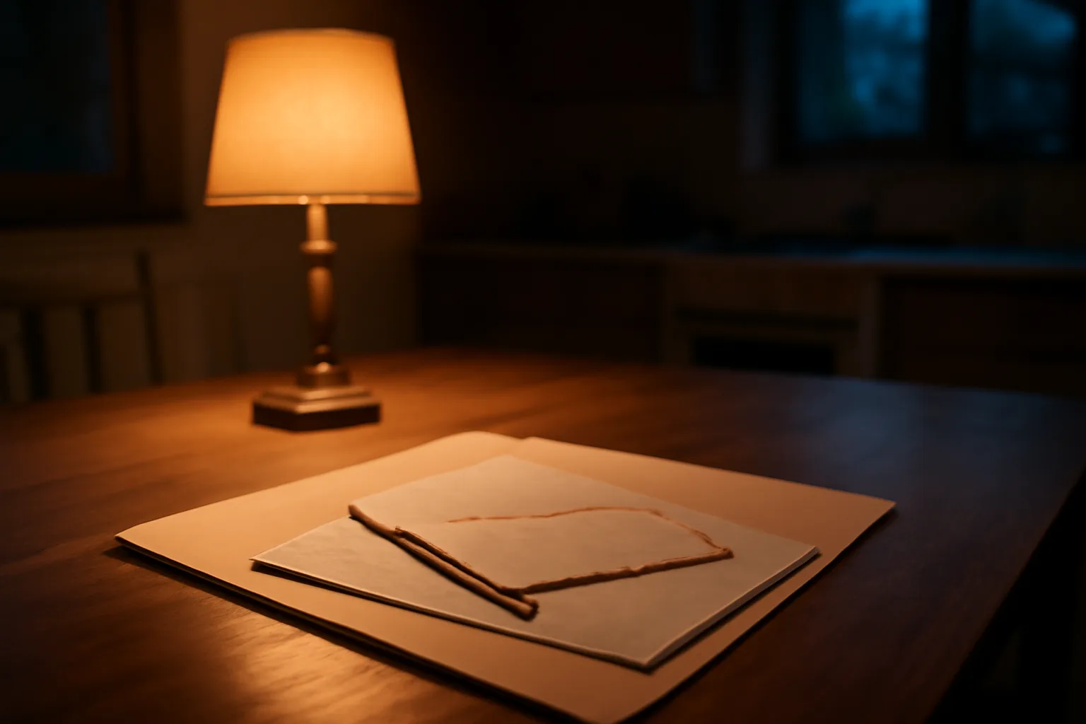 Certified mail receipt and pen on a kitchen table representing a timeshare cancellation letter