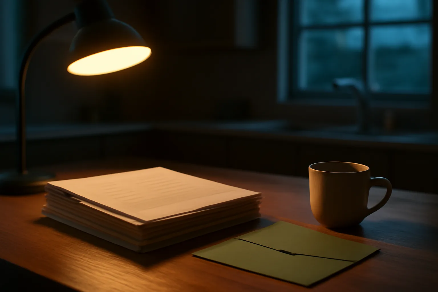 Contract papers and mail receipt on a table while considering canceling a timeshare