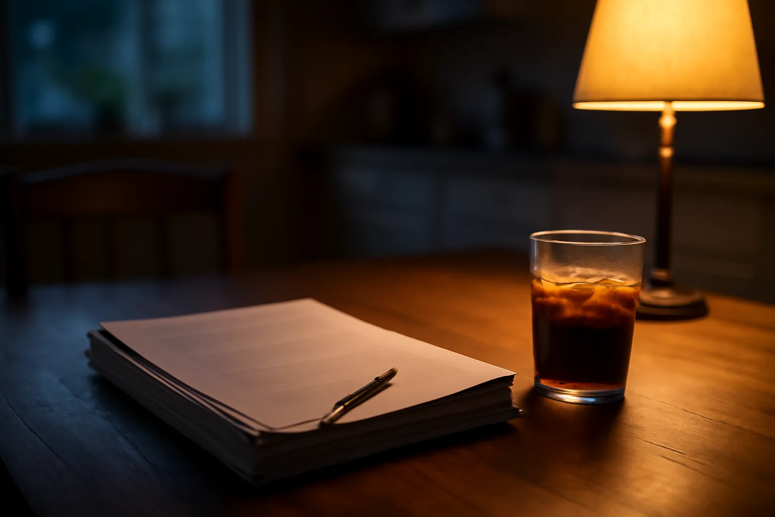 Contract papers and coffee on a kitchen table, representing a timeshare contract decision
