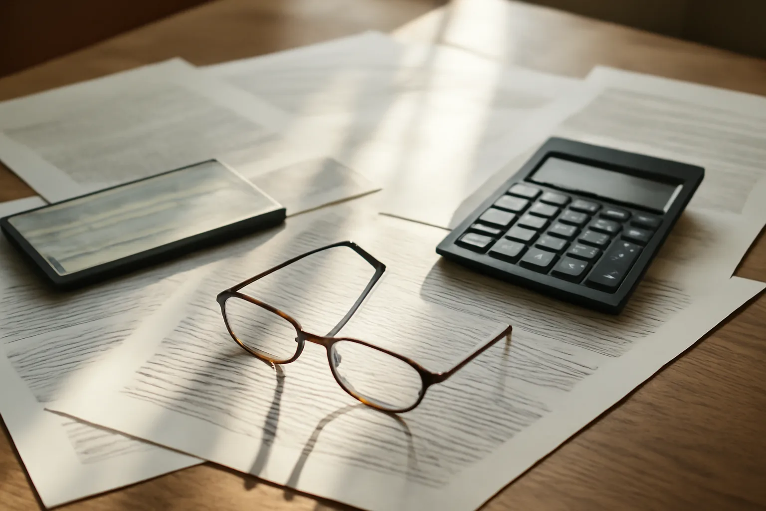 Legal documents and calculator on desk representing timeshare exit cost calculation