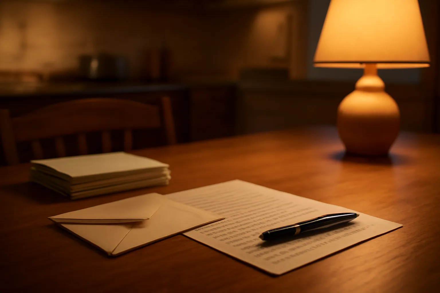 Certified mail receipts and a handwritten letter on a table, representing canceling a Westgate timeshare