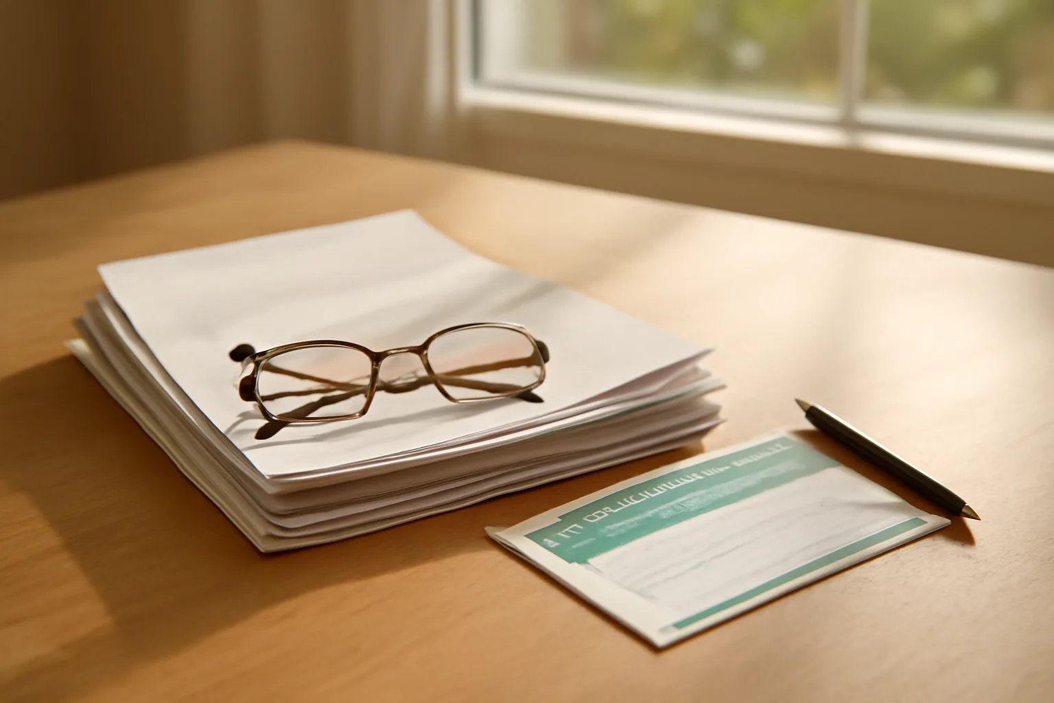 Timeshare paperwork and certified mail receipt on a table representing the exit process