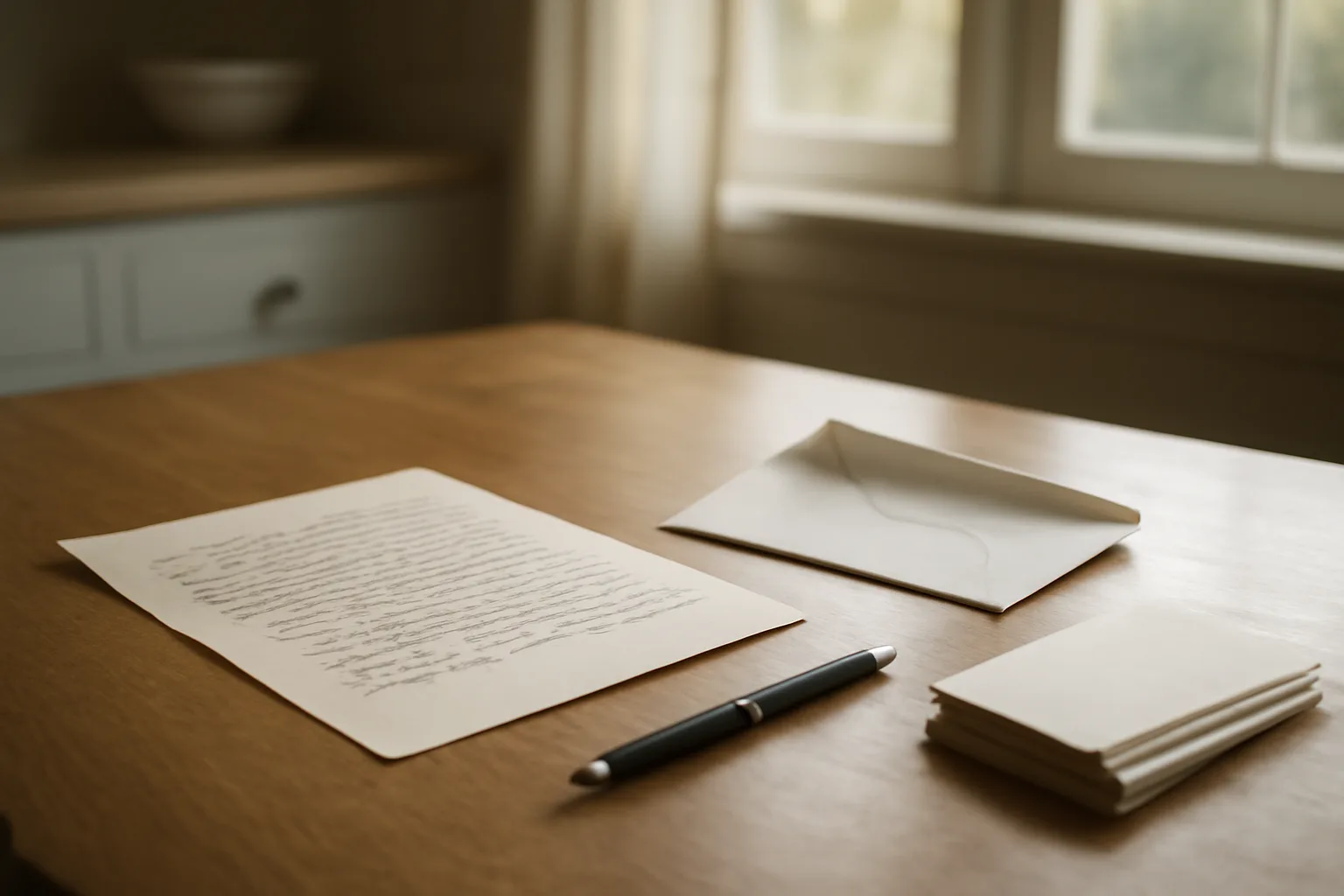 handwritten timeshare cancellation letter on a table with certified mail receipts
