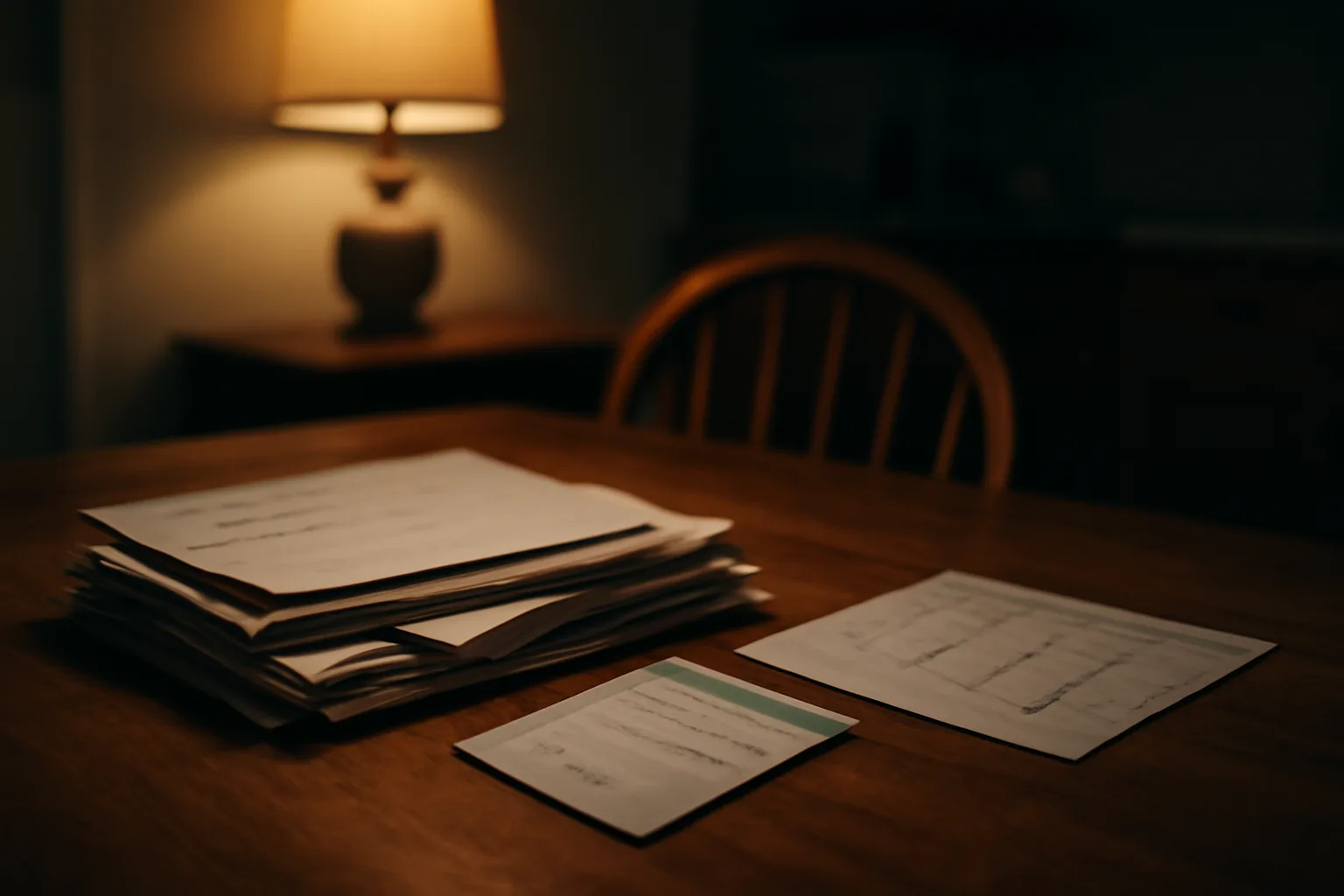 Kitchen table scene with mail and calendar suggesting a timeshare cancellation deadline